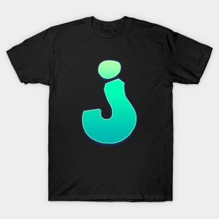 Letter J - Green fade T-Shirt